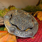 Celtic Key Plaid Brooch