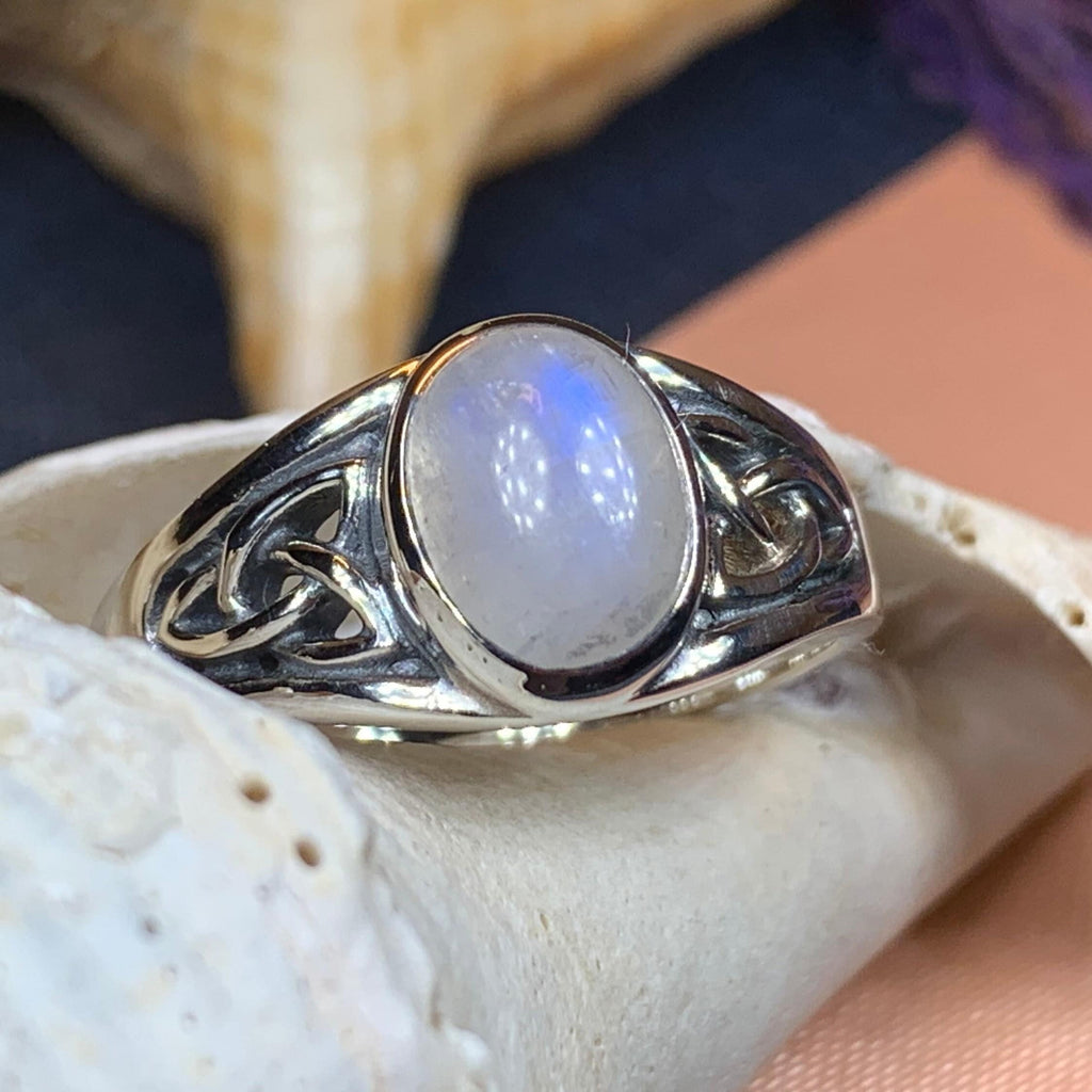 Daviana Moonstone Signet Ring