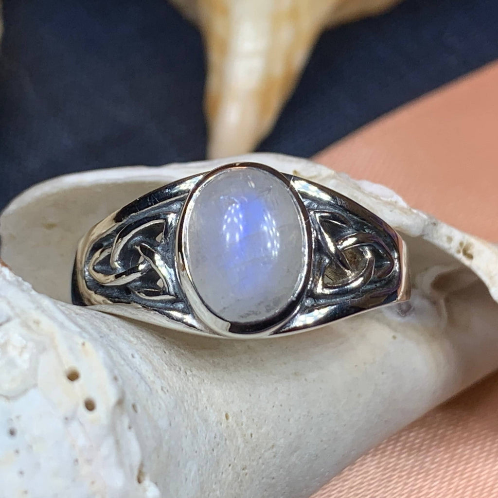 Daviana Moonstone Signet Ring