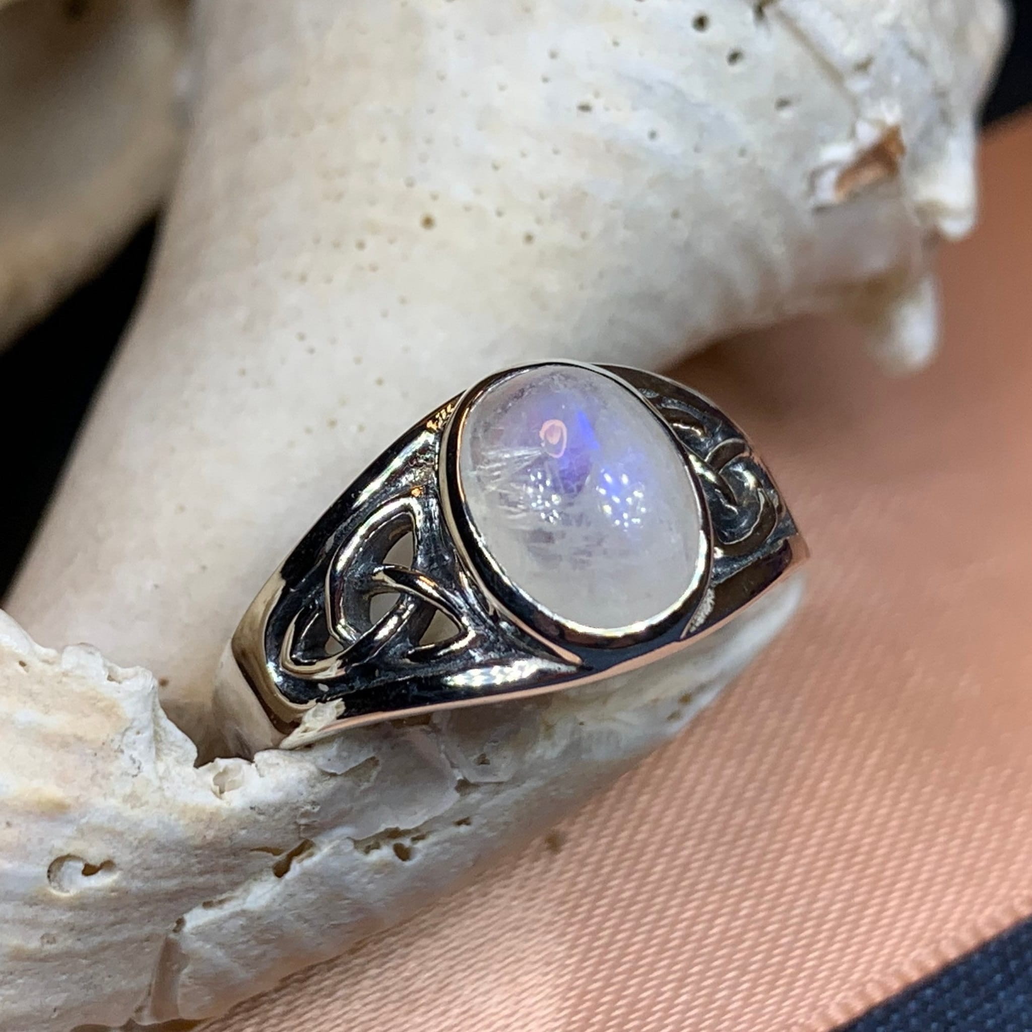Daviana Moonstone Signet Ring
