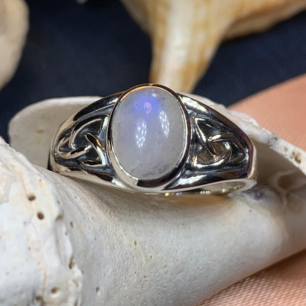 Daviana Moonstone Signet Ring