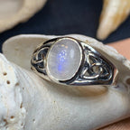 Daviana Moonstone Signet Ring