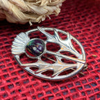 Scottish Heathergems Thistle Brooch