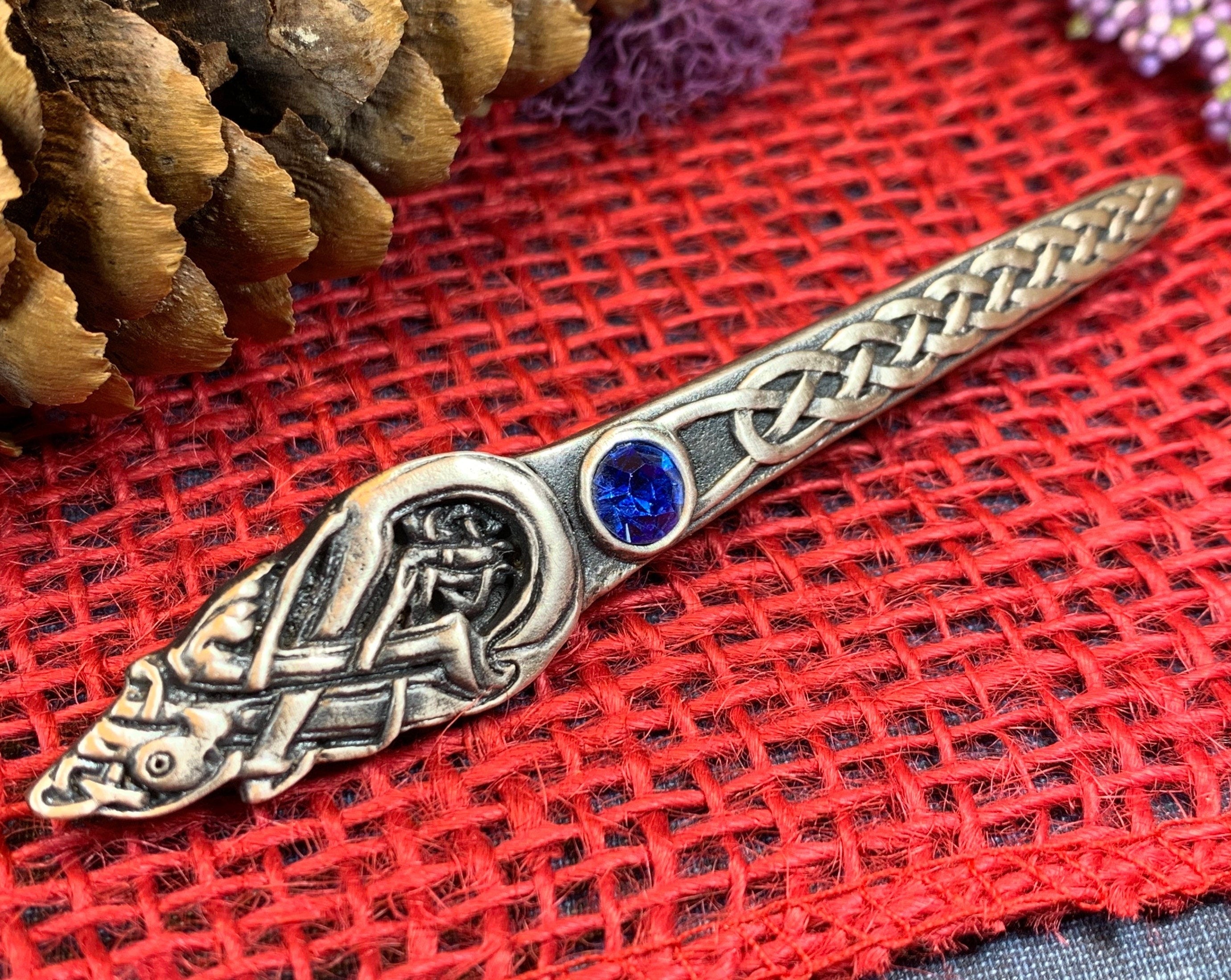 Celtic Dog Kilt Pin