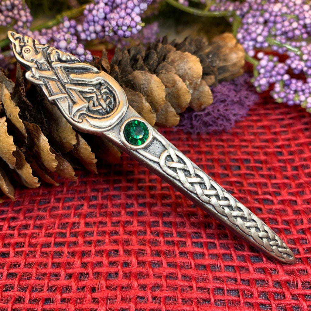 Celtic Dog Kilt Pin
