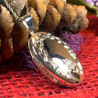 Oval Claddagh Locket Necklace