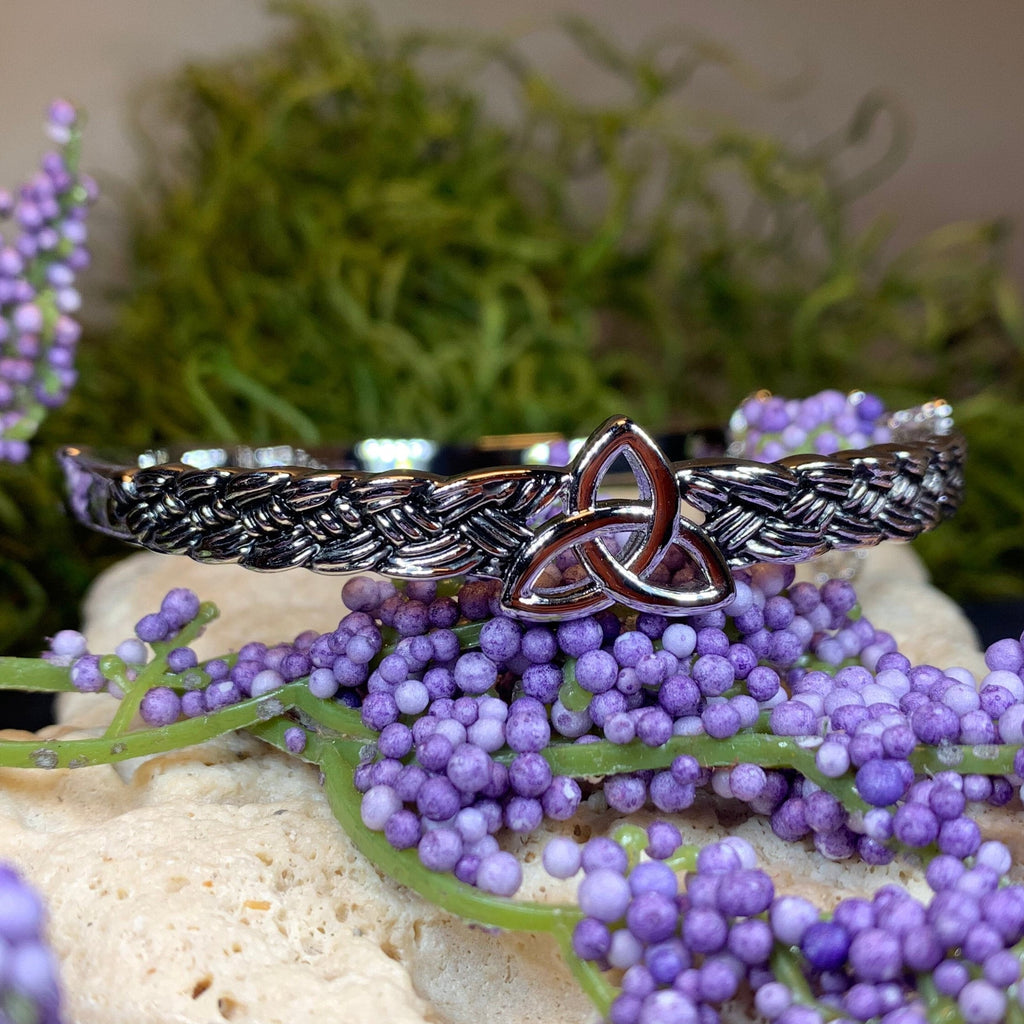 Trinity Knot Bangle Bracelet