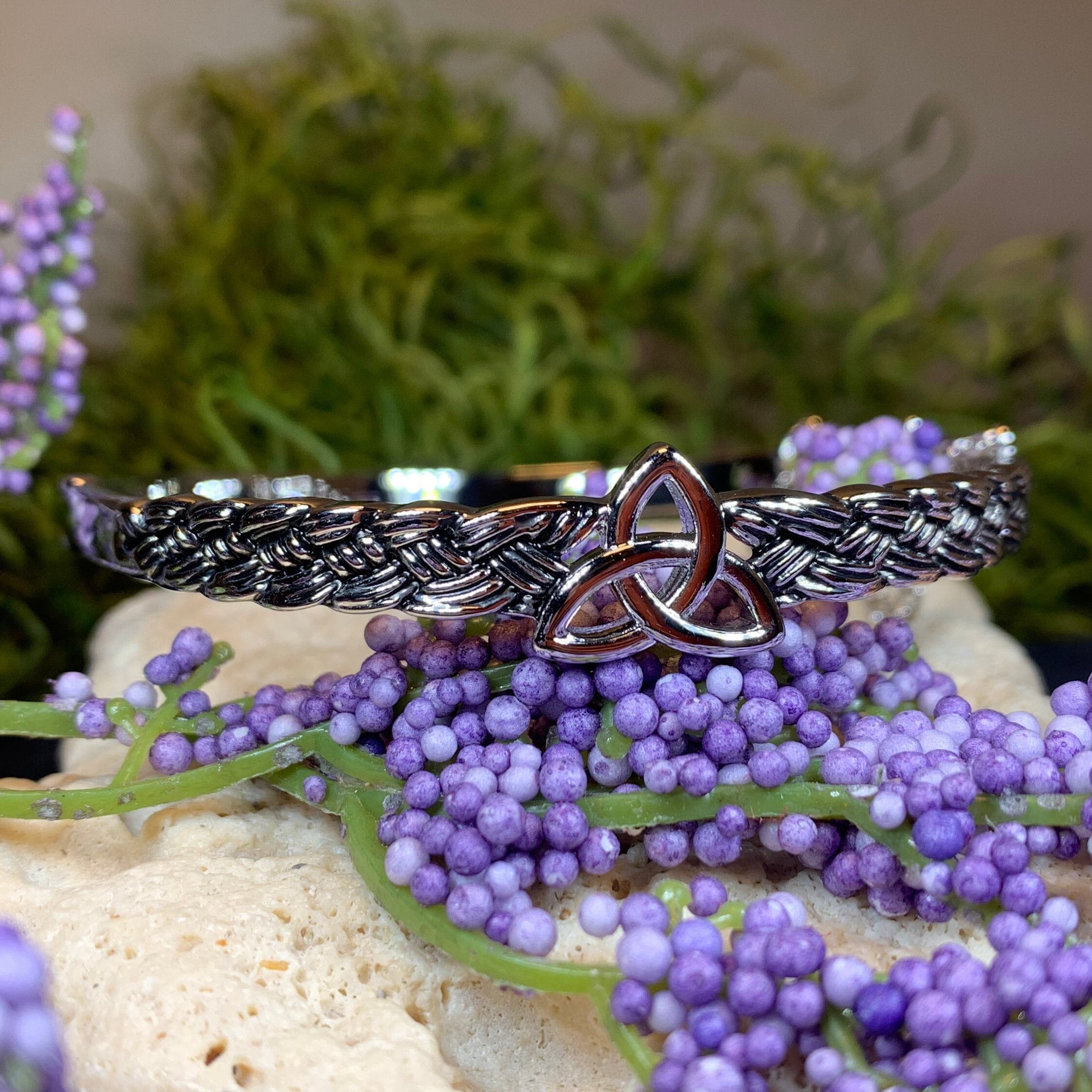 Trinity Knot Bangle Bracelet