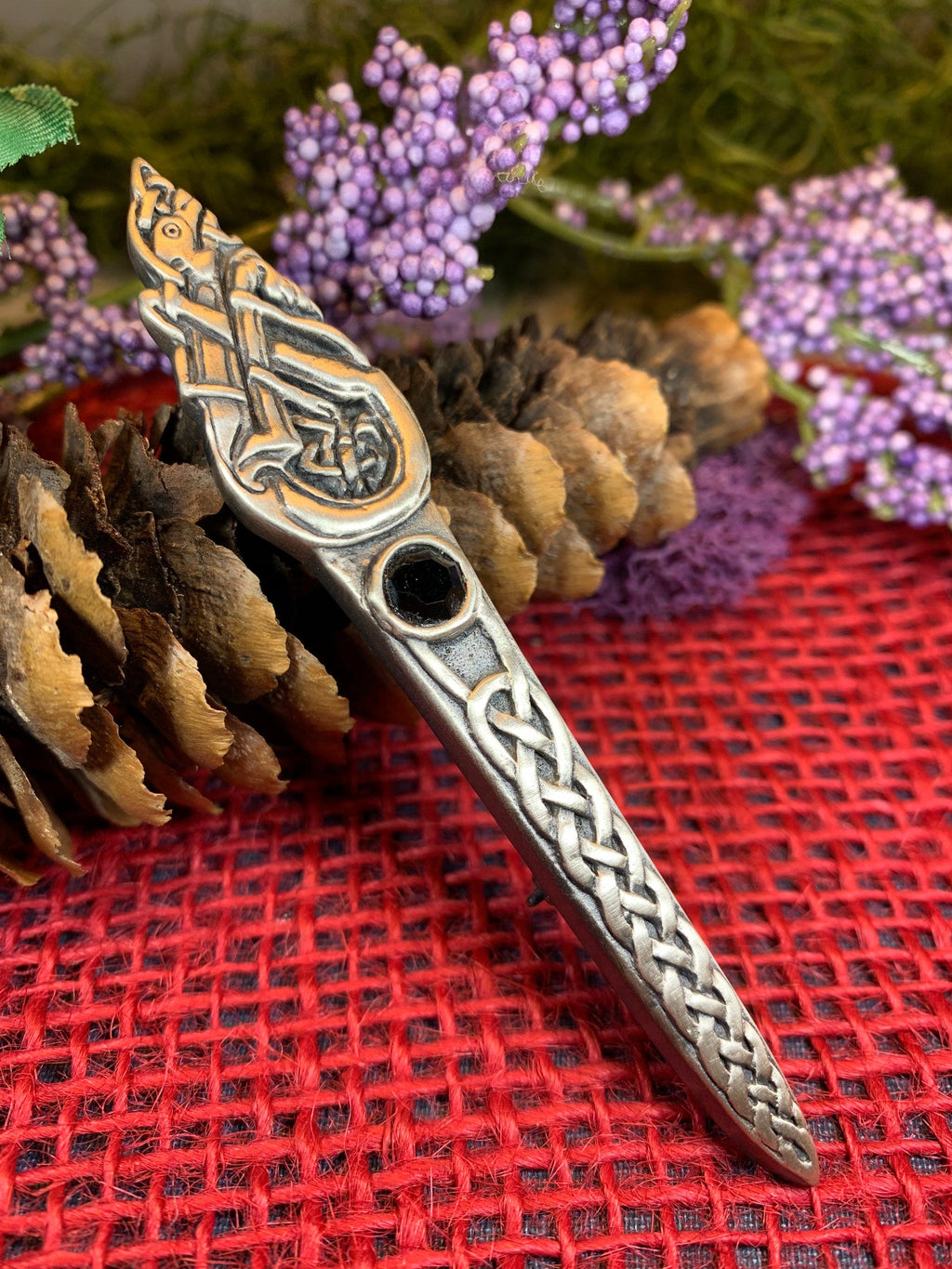 Celtic Dog Kilt Pin