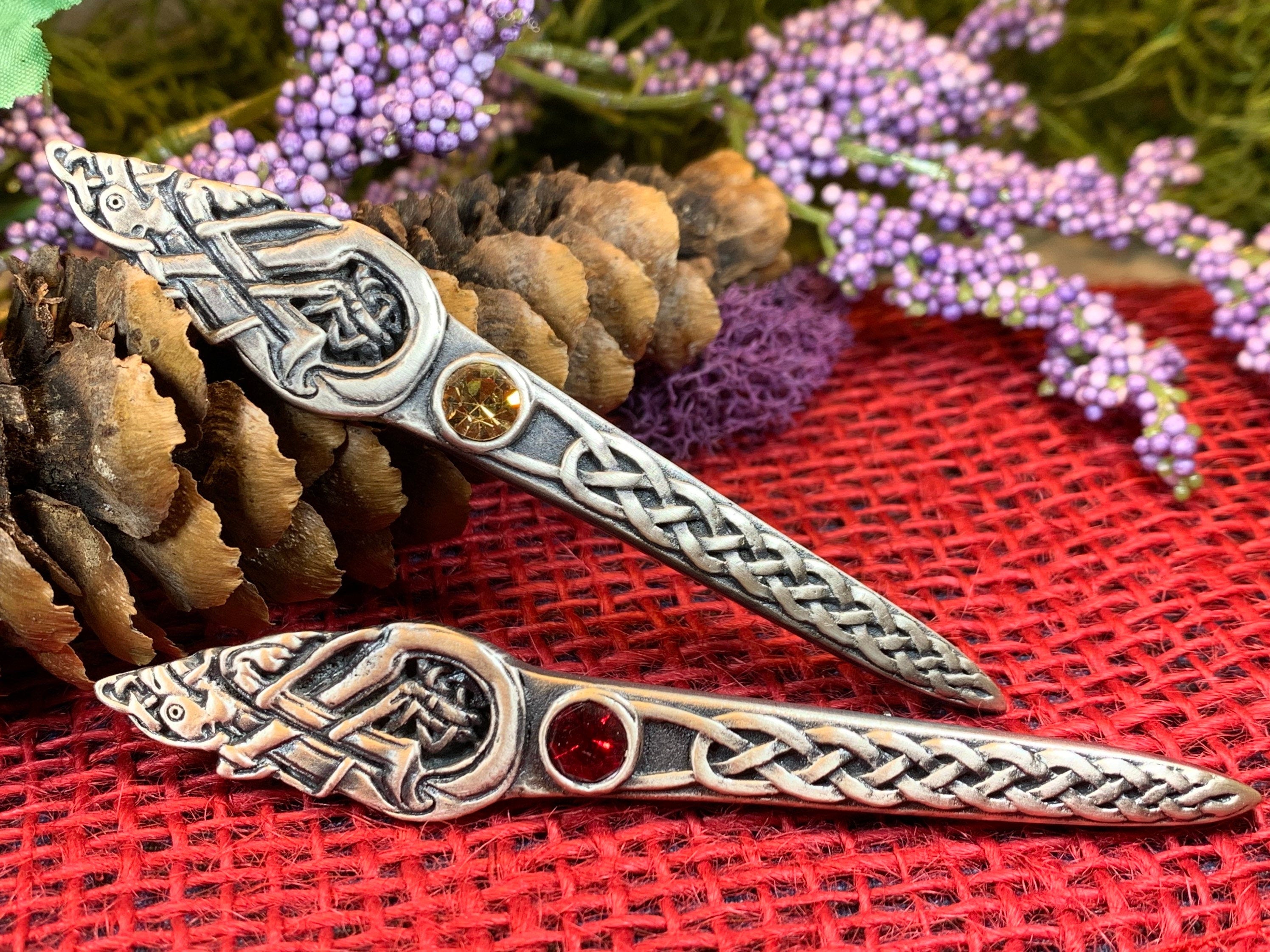 Celtic Dog Kilt Pin