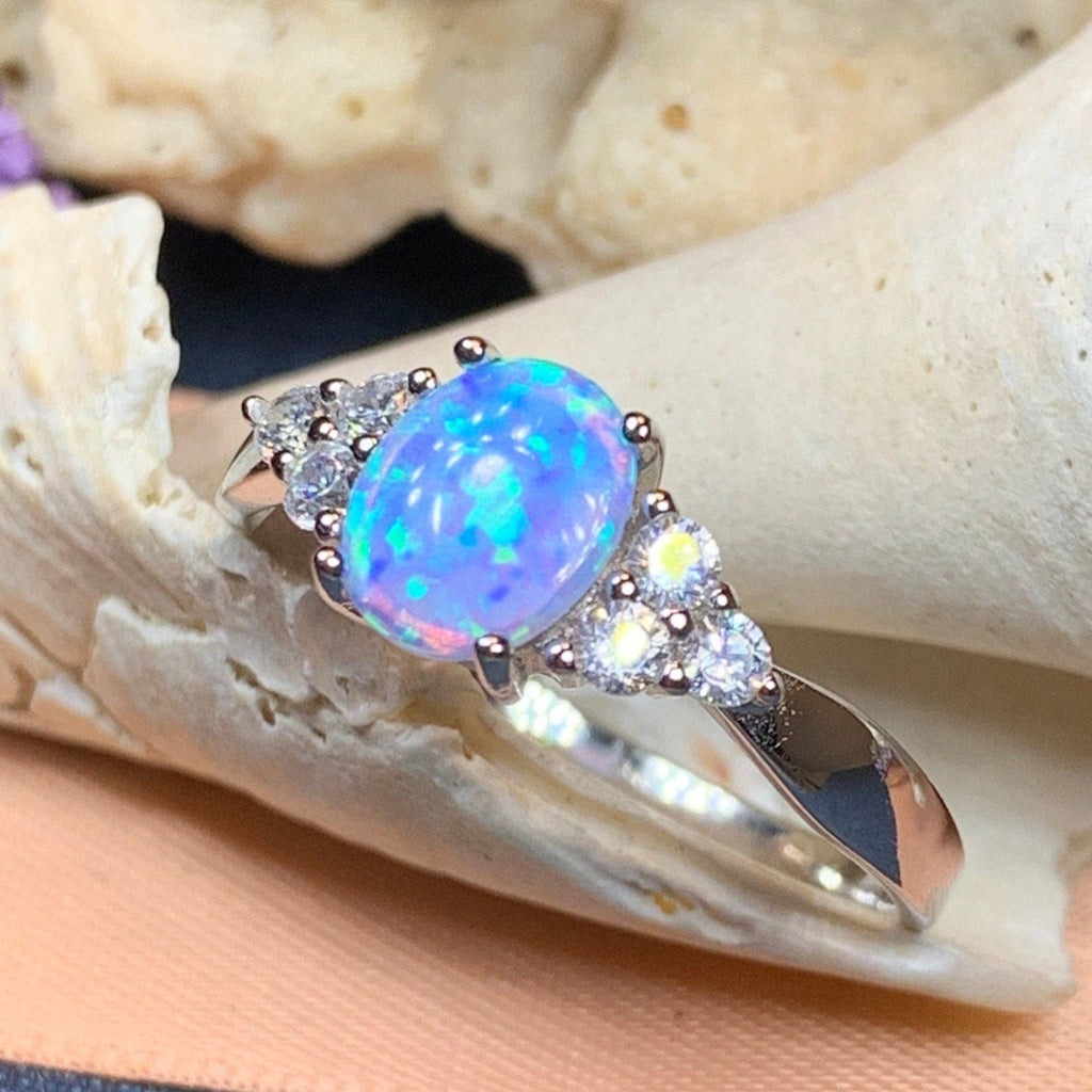 Celtic Skies Opal Celtic Ring