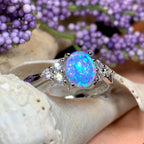 Celtic Skies Opal Celtic Ring
