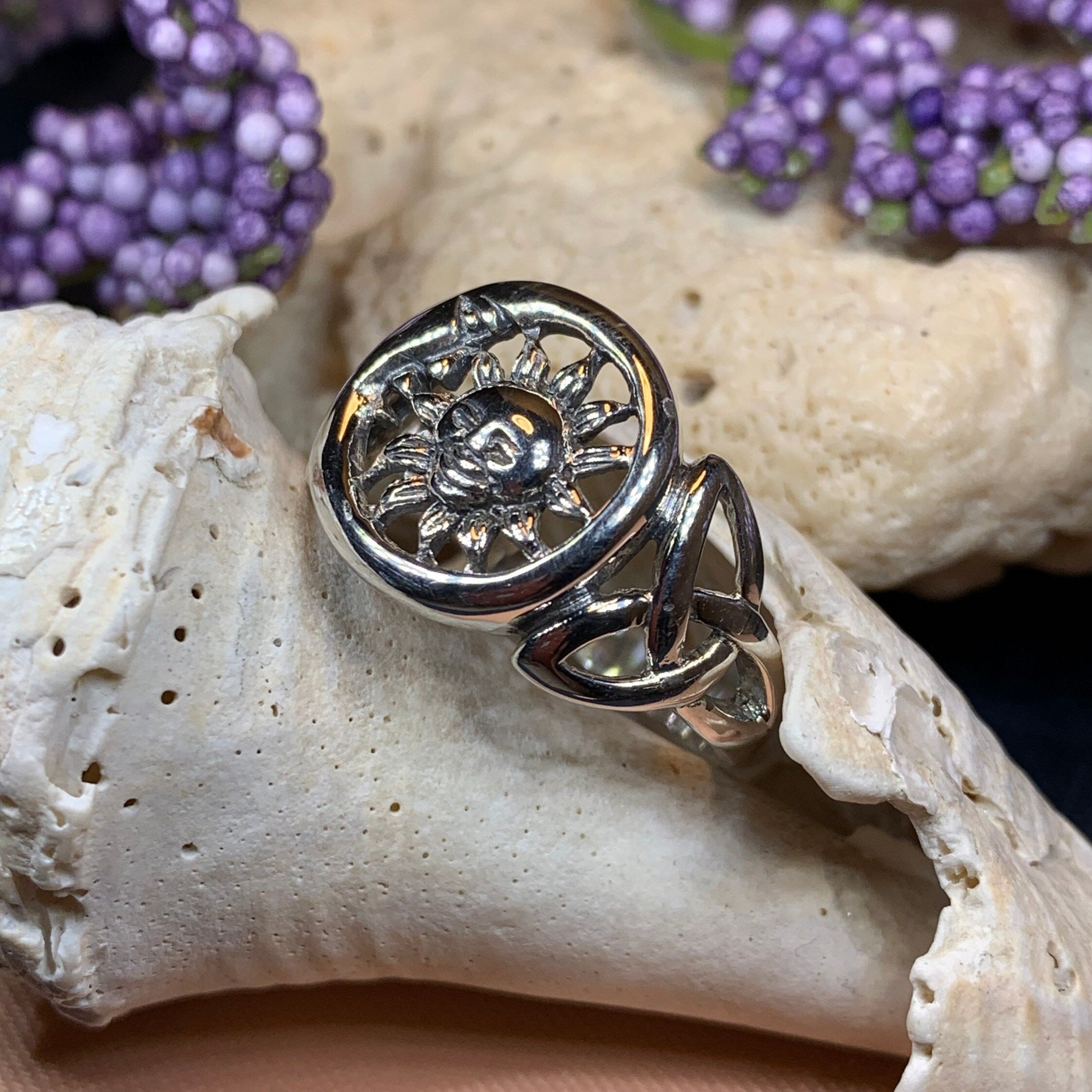 Celtic Sky Moon Ring