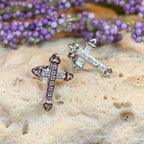 Faith Cross Stud Earrings
