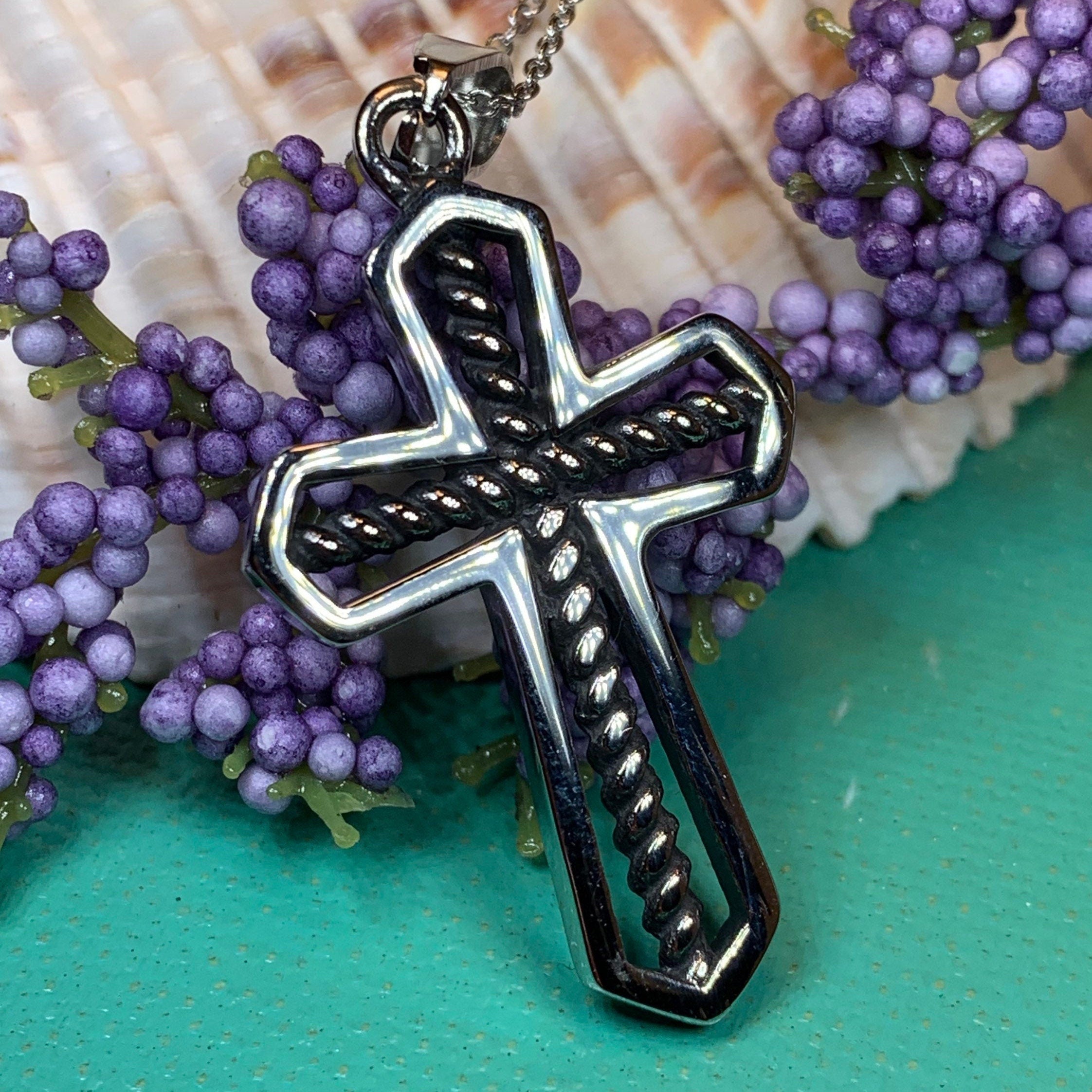 Bold Celtic Cross Necklace
