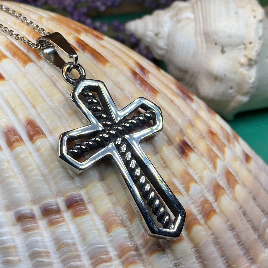 Bold Celtic Cross Necklace