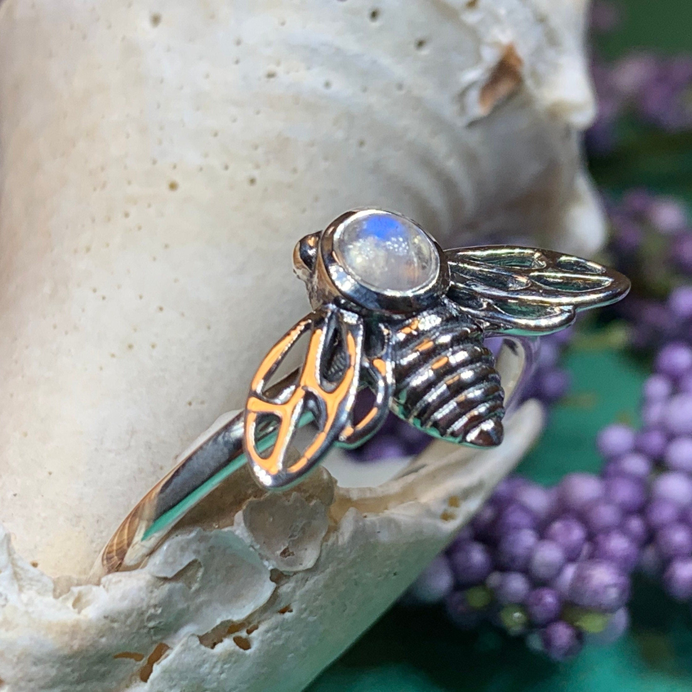 Tell the Bees Moonstone Ring