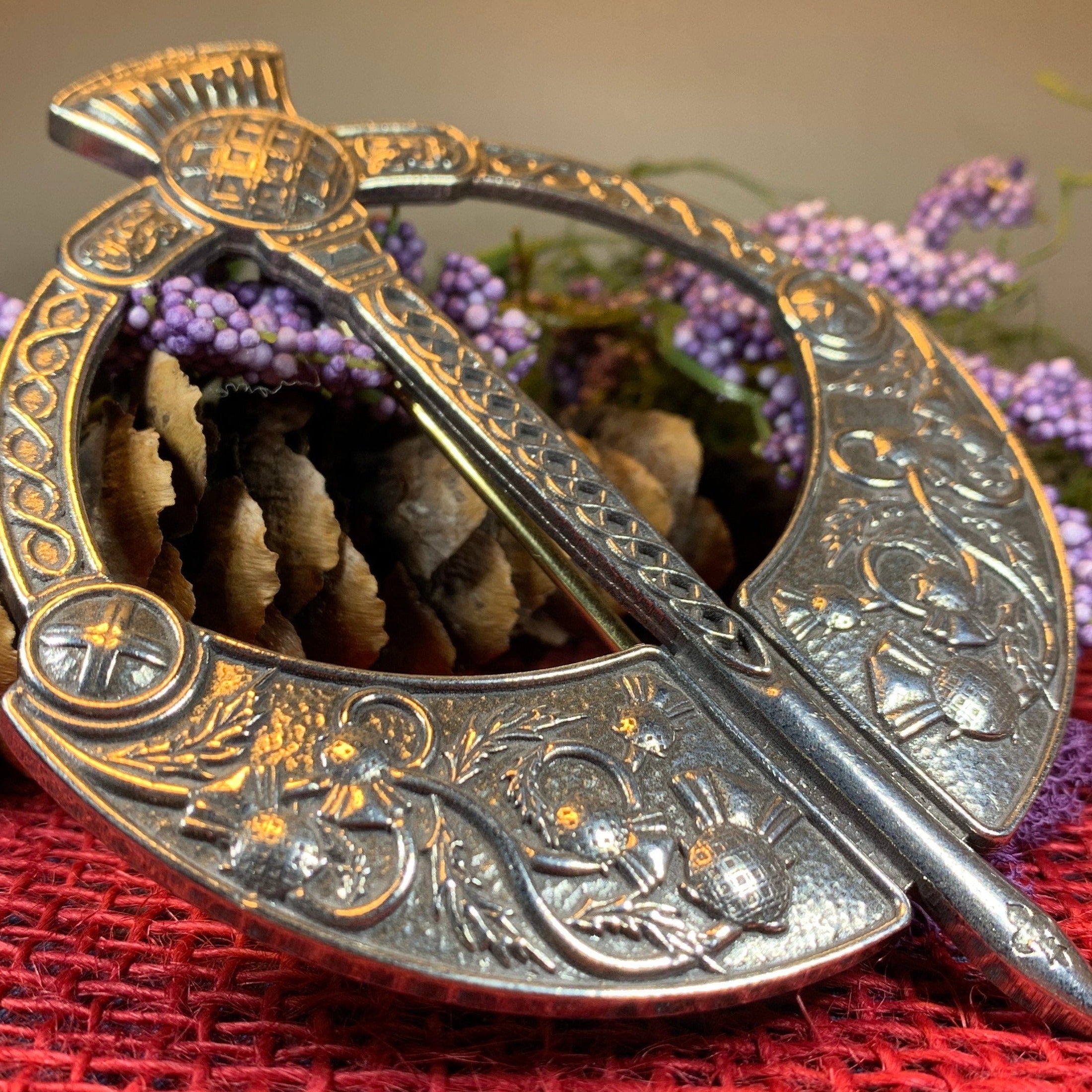 Thistle Penannular Brooch