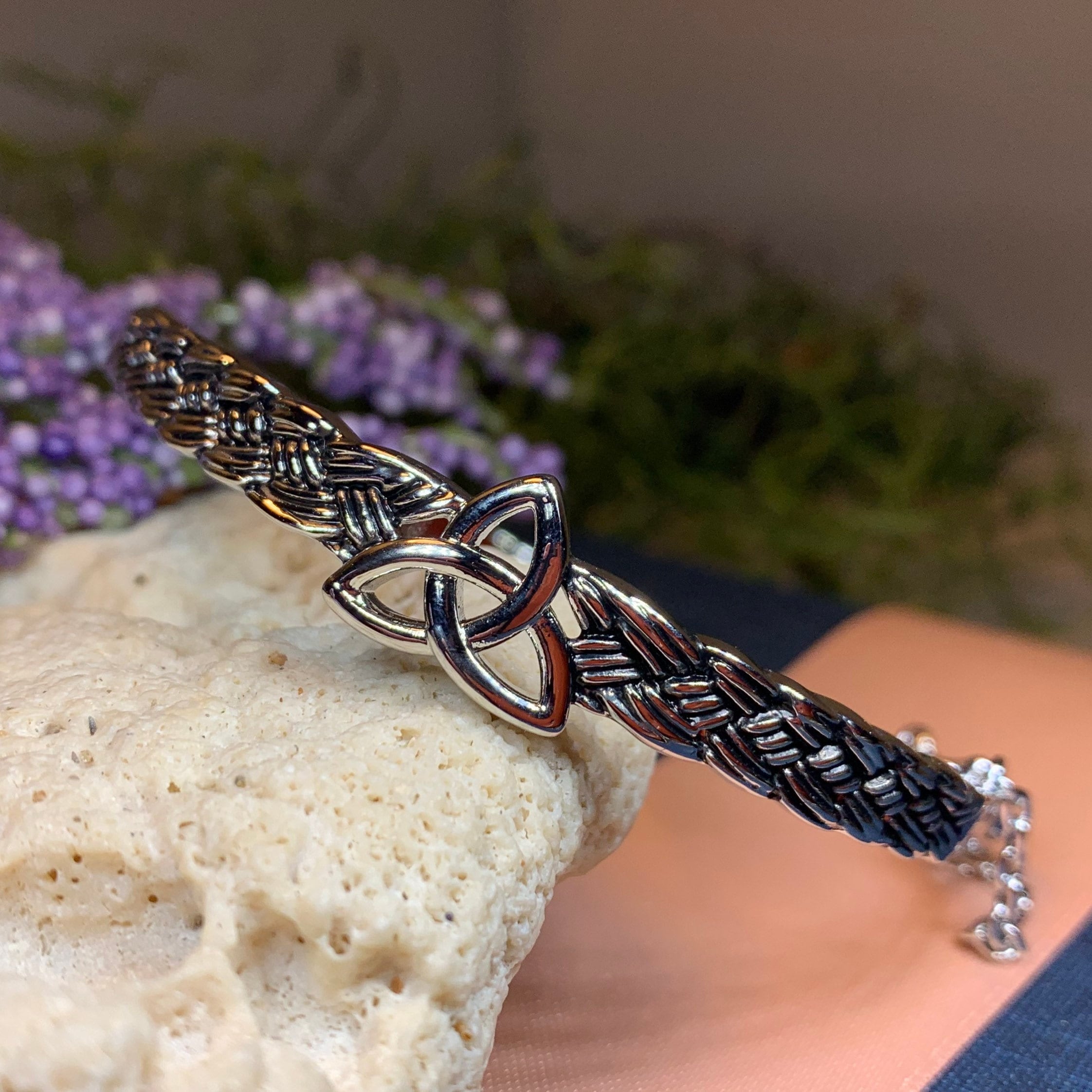 Trinity Knot Bangle Bracelet