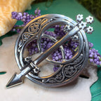 Pewter Chalice Well Brooch