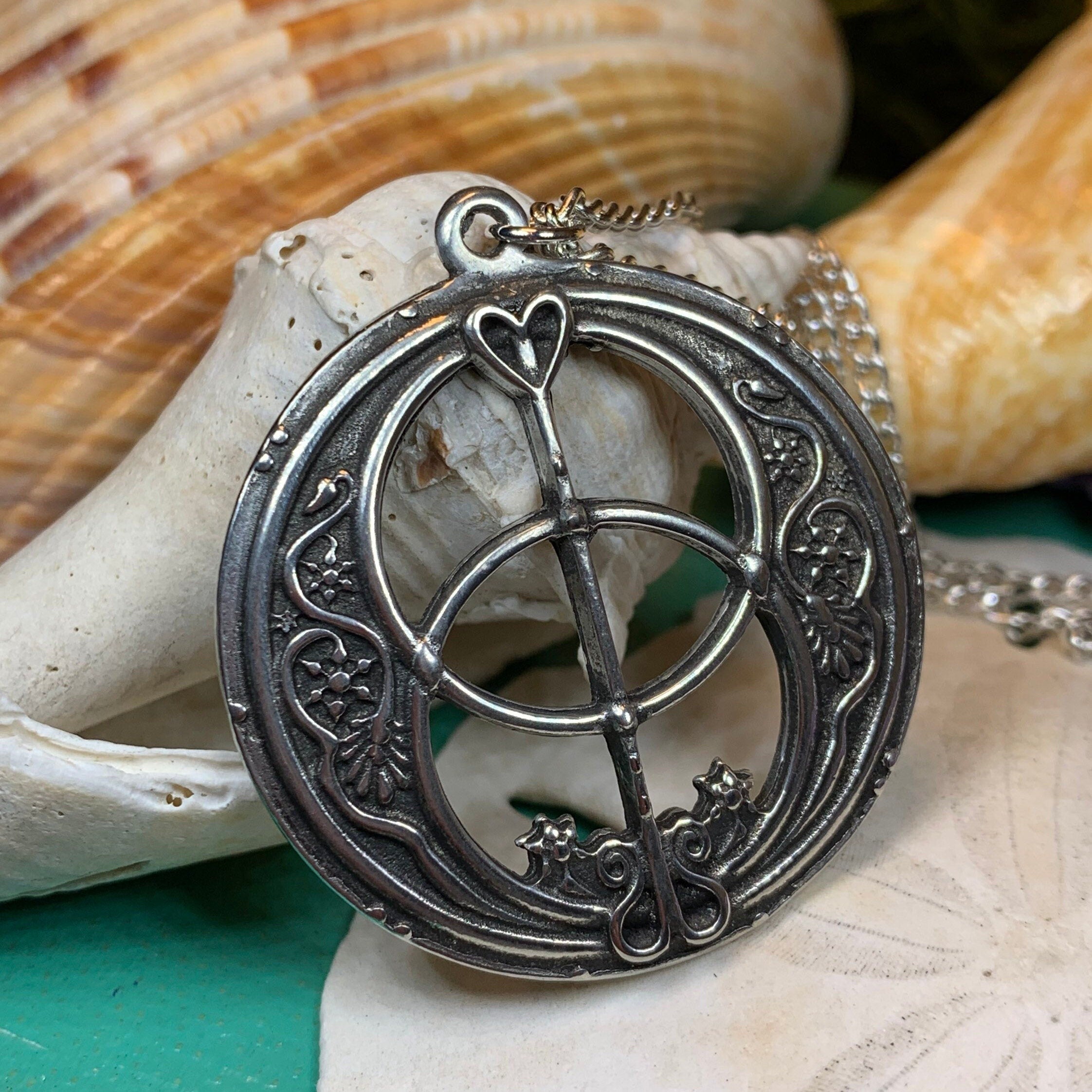 Pewter Chalice Well Necklace