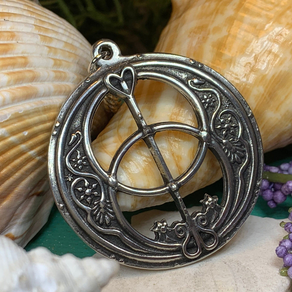 Pewter Chalice Well Necklace