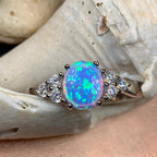 Celtic Skies Opal Celtic Ring