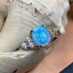 Celtic Skies Opal Celtic Ring