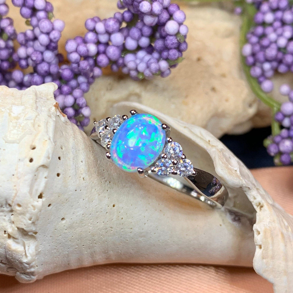 Celtic Skies Opal Celtic Ring