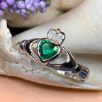 Emerald Meadow Claddagh Ring