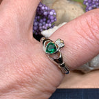 Emerald Meadow Claddagh Ring