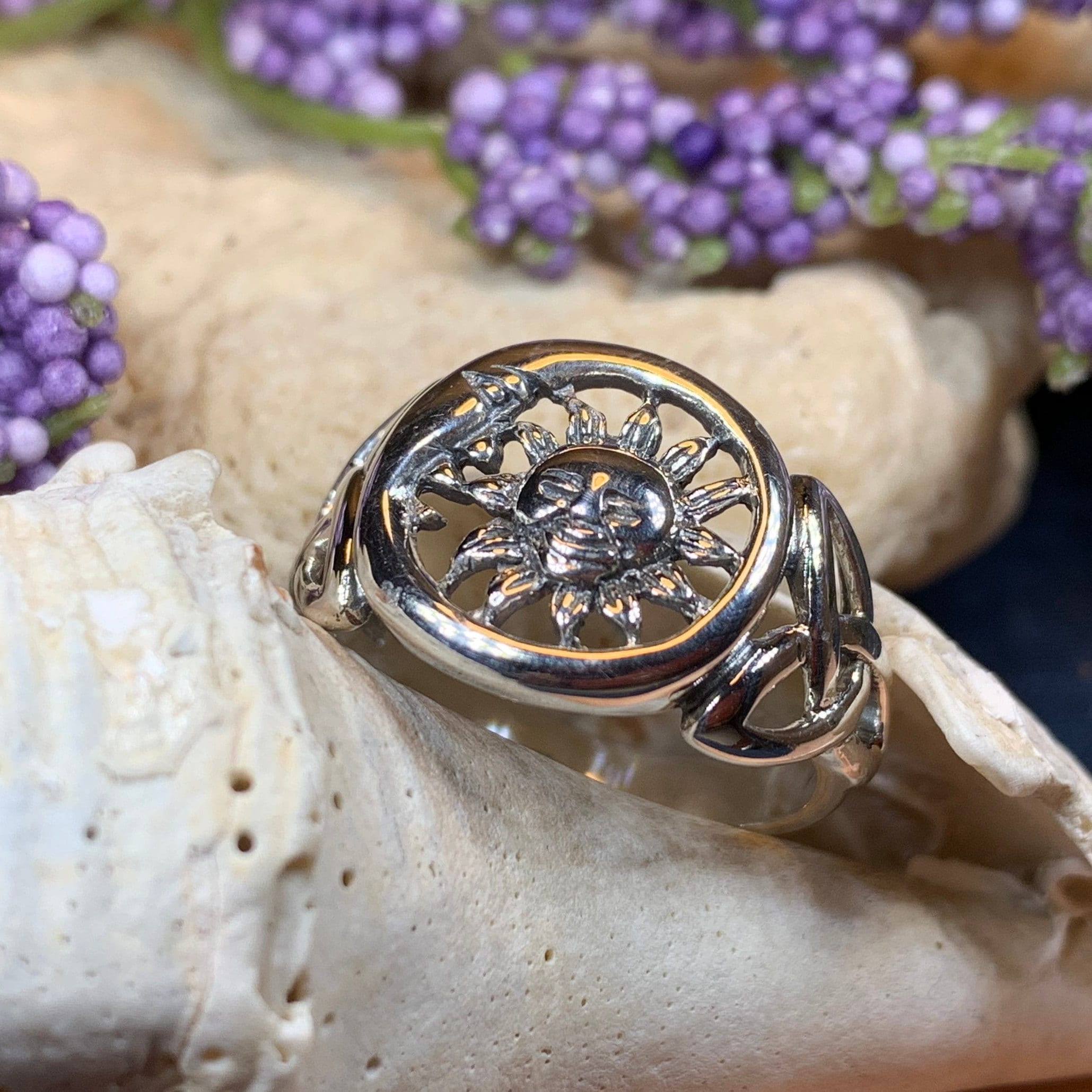 Celtic Sky Moon Ring
