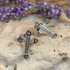 Faith Cross Stud Earrings