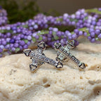 Faith Cross Stud Earrings