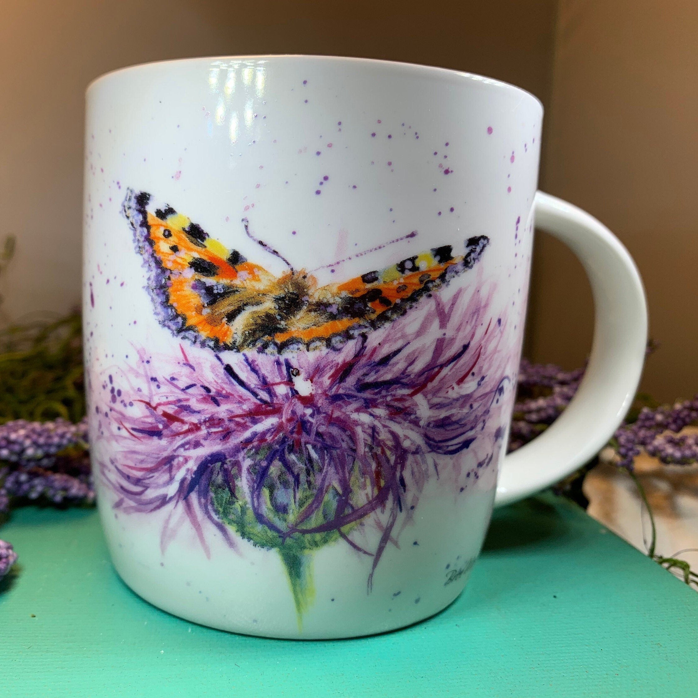 Bree Merryn Thistle & Butterfly Mug