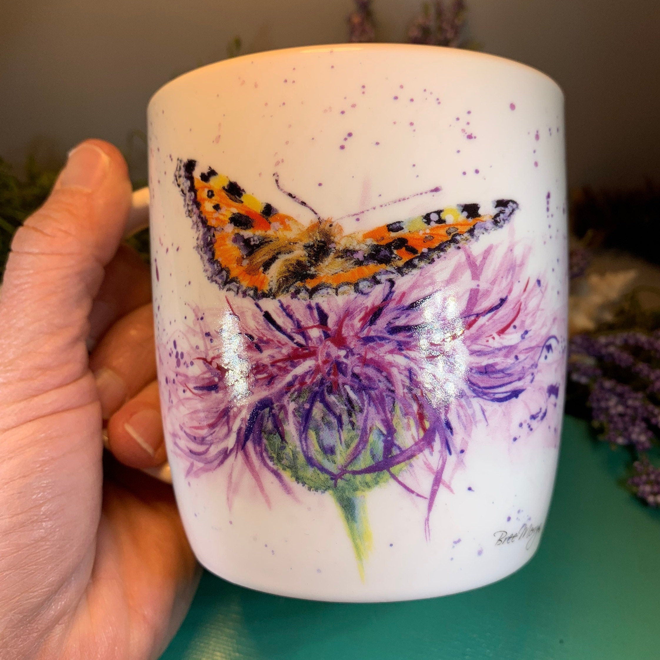 Bree Merryn Thistle & Butterfly Mug