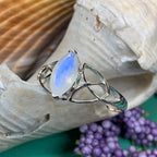 Esmeralda Celtic Knot Ring