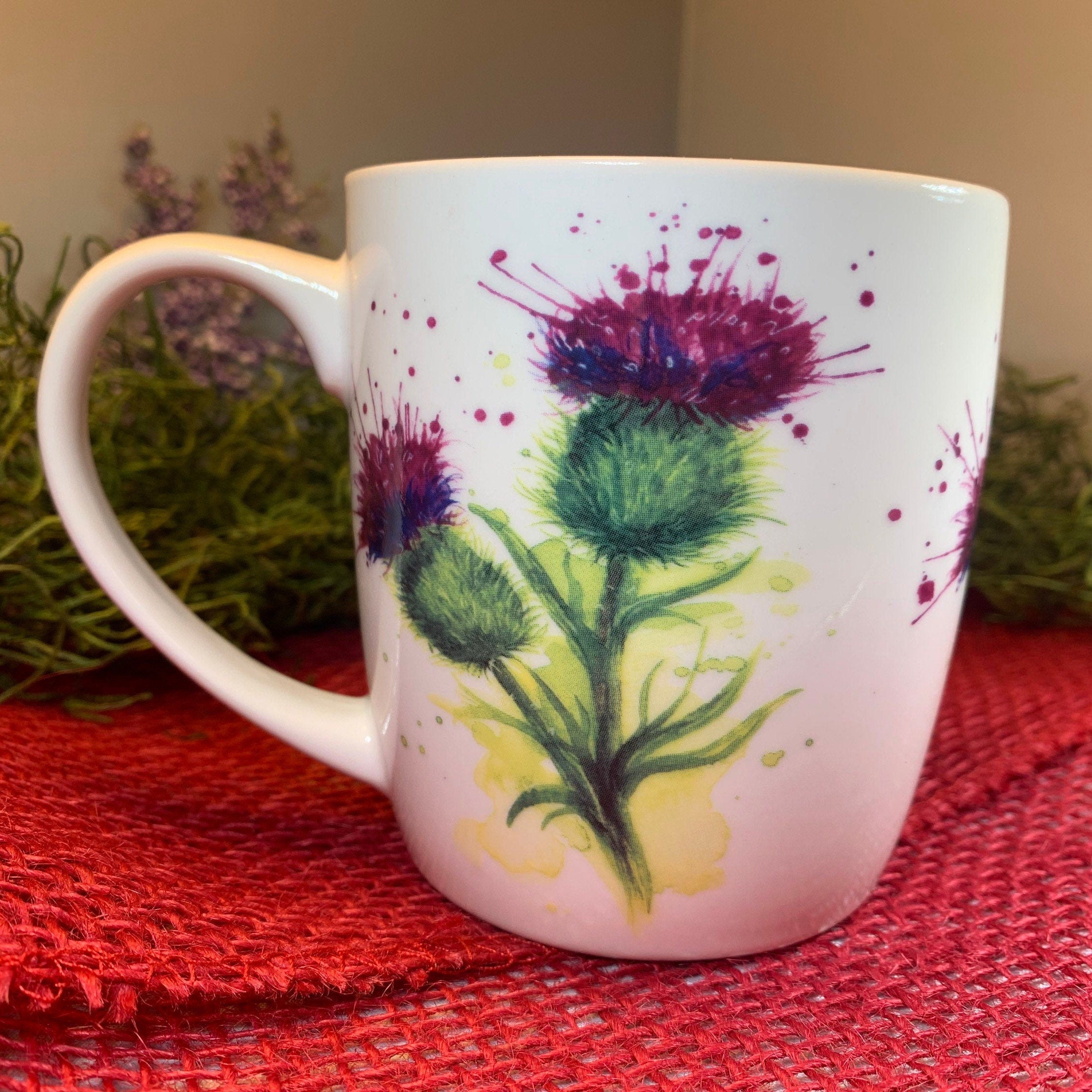 Cheerful Thistles Mug