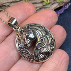 Roan Celtic Horse Necklace