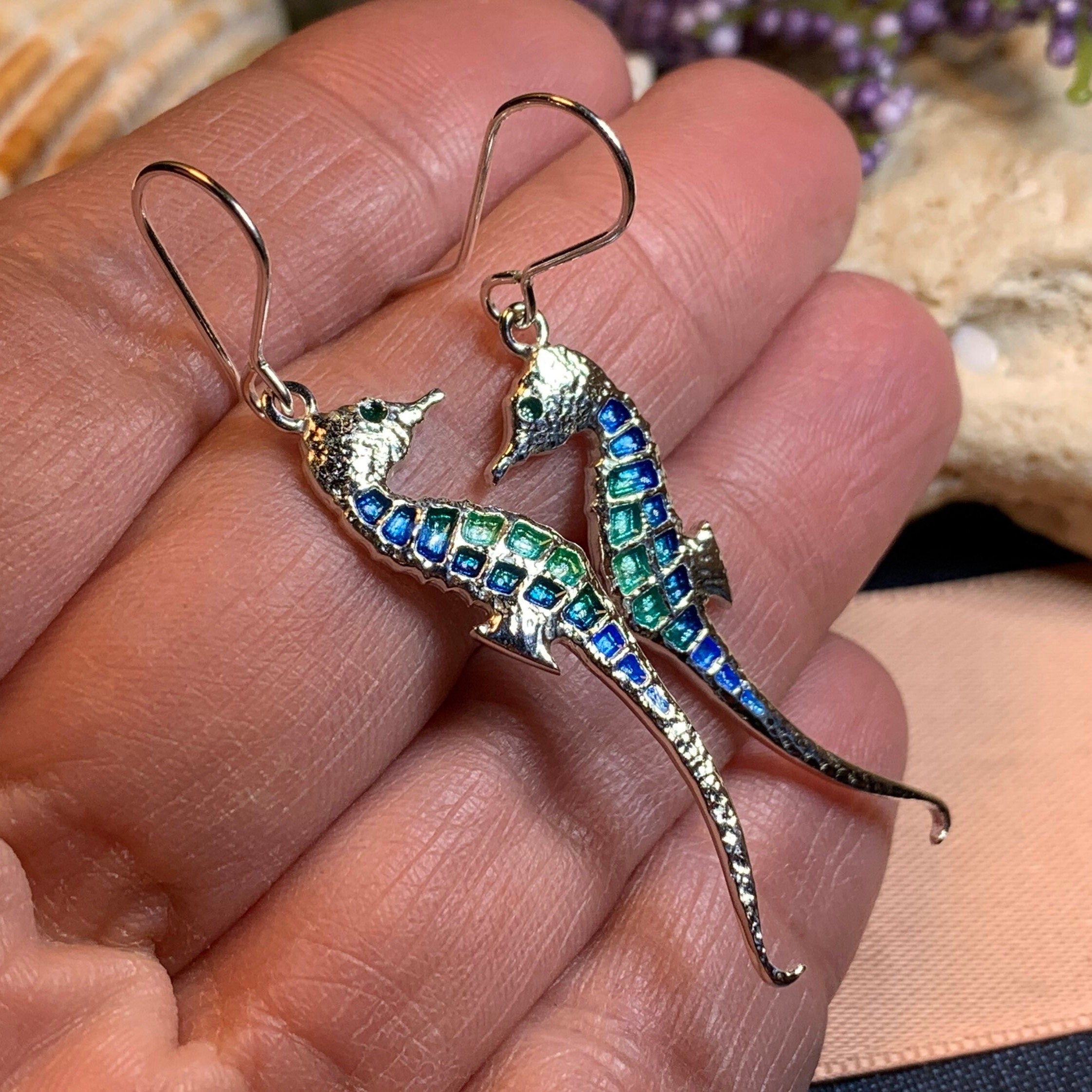 Summerleaze Seahorse Earrings
