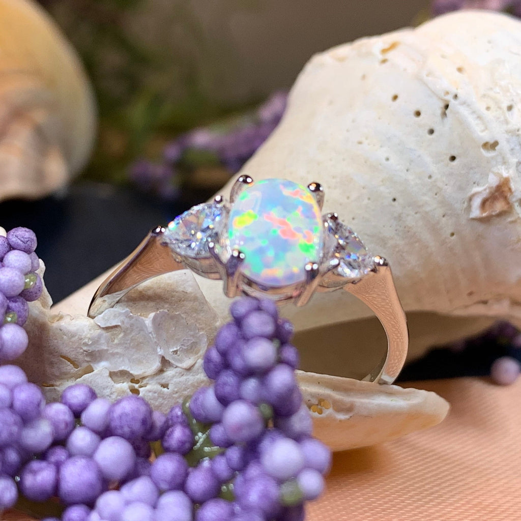 Enya Opal Celtic Ring