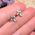 Opal Cross Earrings