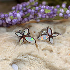 Opal Cross Earrings