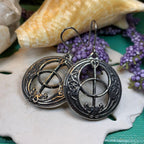 Pewter Chalice Well Earrings