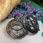 Pewter Chalice Well Earrings