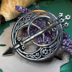 Pewter Chalice Well Brooch