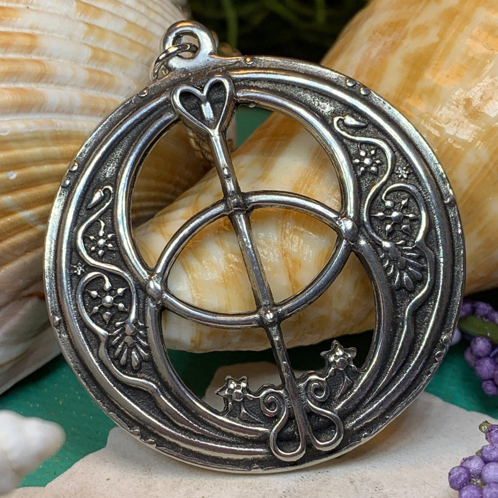 Pewter Chalice Well Necklace