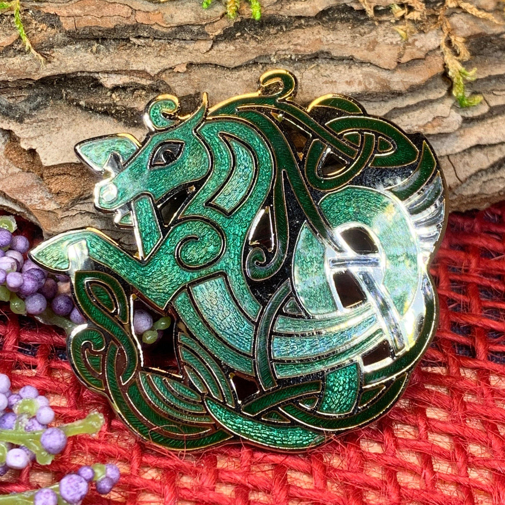 Celtic Horse Brooch