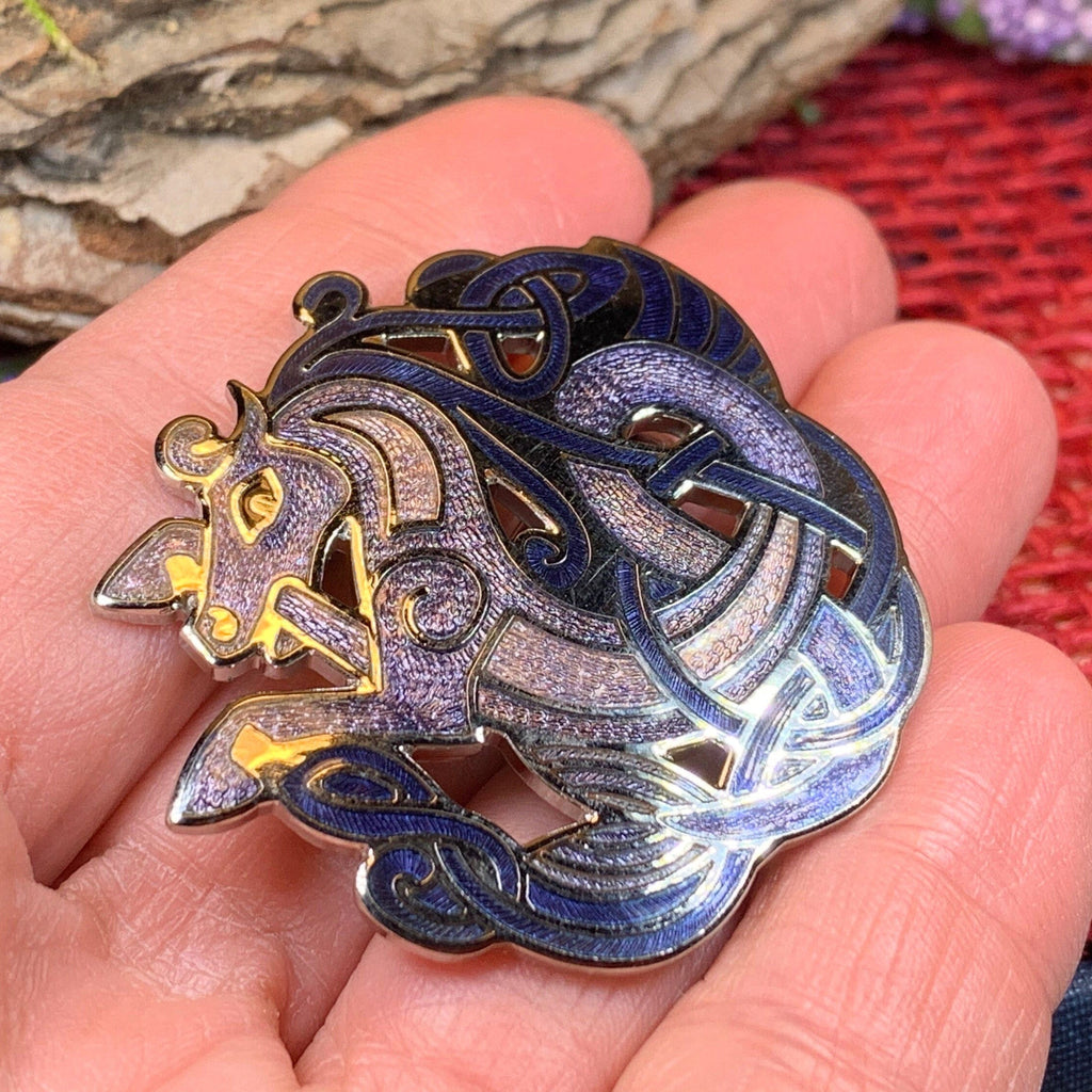 Celtic Horse Brooch