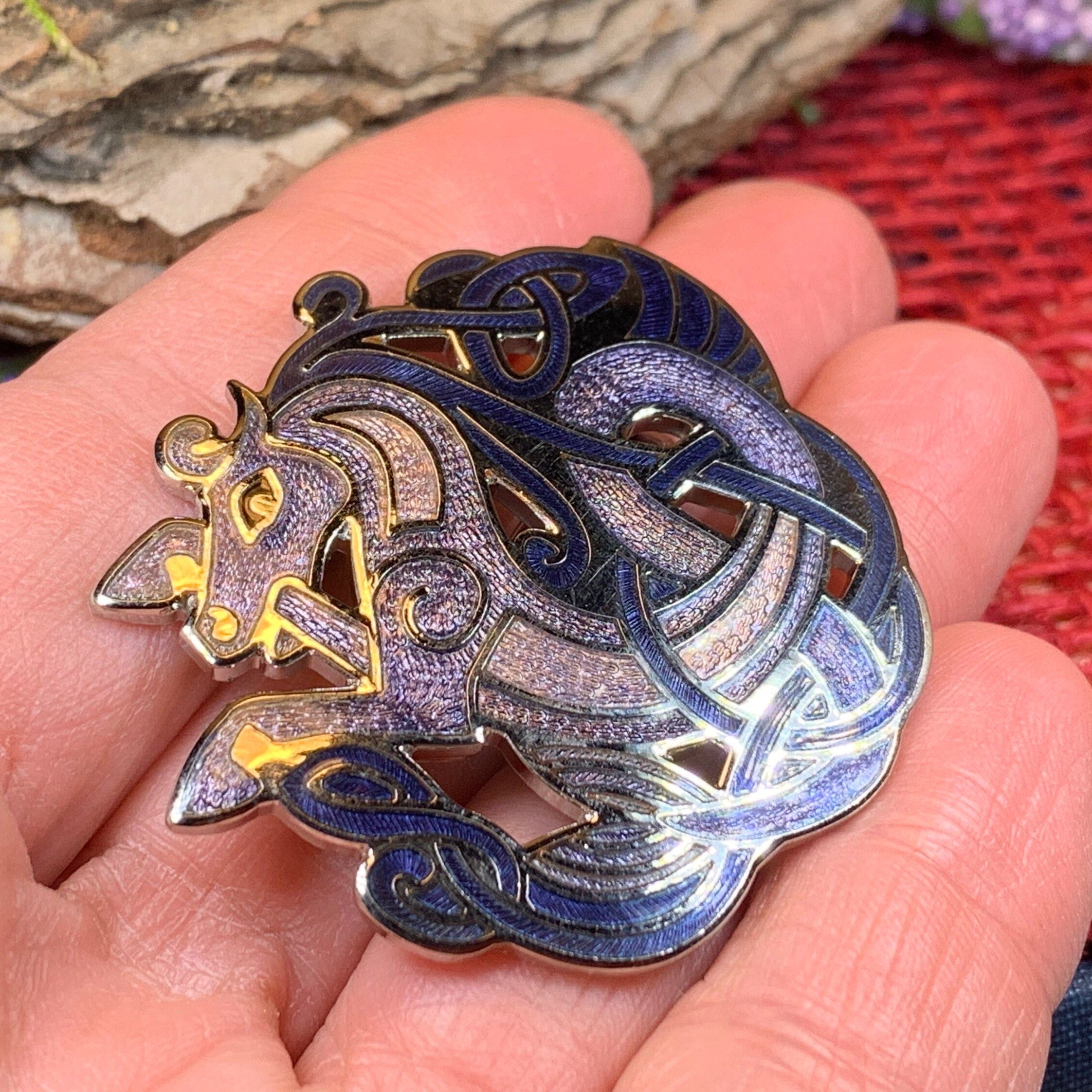 Celtic Horse Brooch